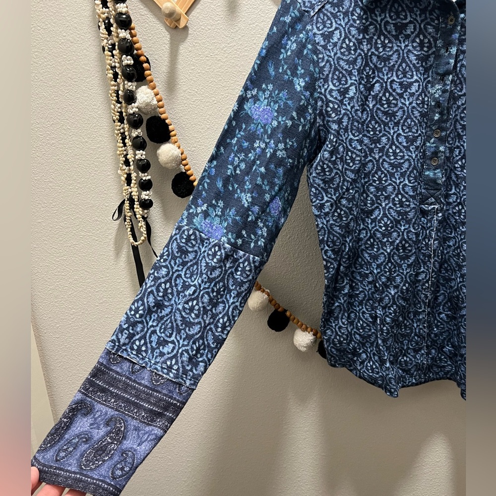 Sundance Half Button Down Top - image 3